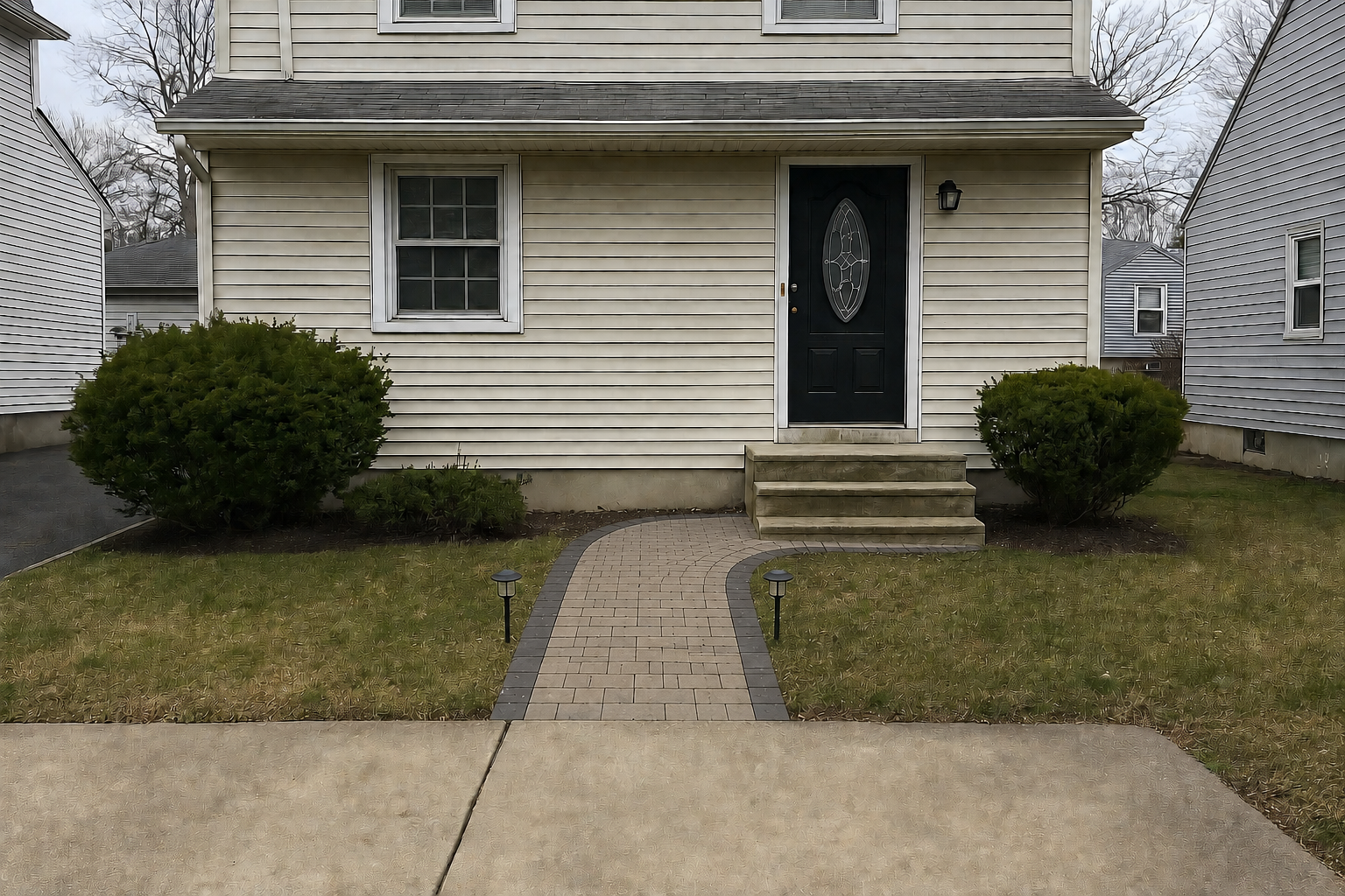 Paver Walkway Installation in Clifton, NJ — after renovation visualization